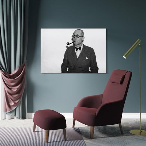 Le Corbusier Poster toile suspendue déco salon 60 x 90 cm - 4