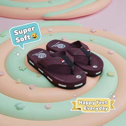 Image of Kids Soft Comfortable Flip Flop Slippers | Lightweight Cushioned Sole | Anti-Slip Casual Daily Wear.