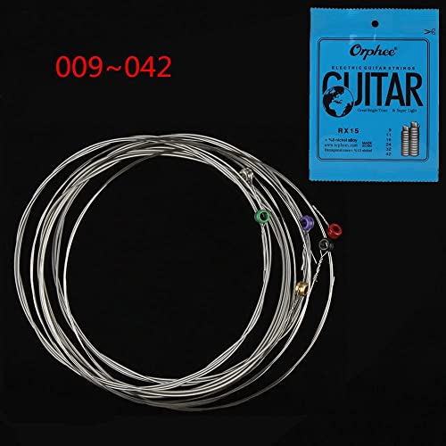 MuzcYM RX15 Cordes de guitare électrique à extrémité sphérique en acier nickelé Super légères, cordes de guitare… - Les Beatles, Paul McCartney, John Lennon, RIngo Starr, George Harrison MuzcYM RX15 Cordes de guitare électrique à extrémité sphérique en acier nickelé Super légères, cordes de guitare… – Image 4