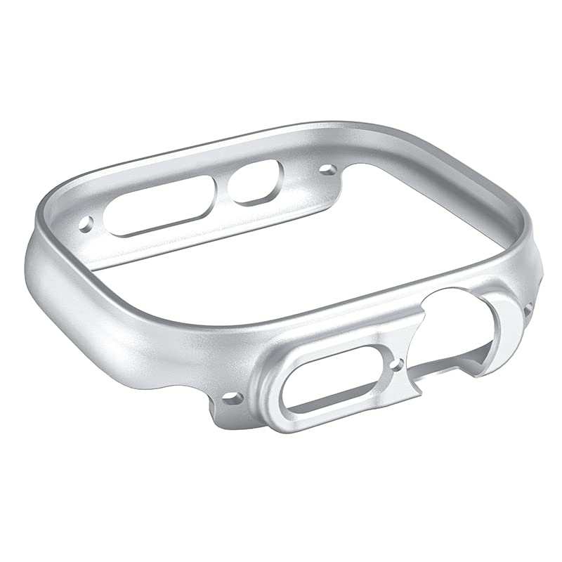Housse de protection plaquée pour iwatch 8 ultra finition argent