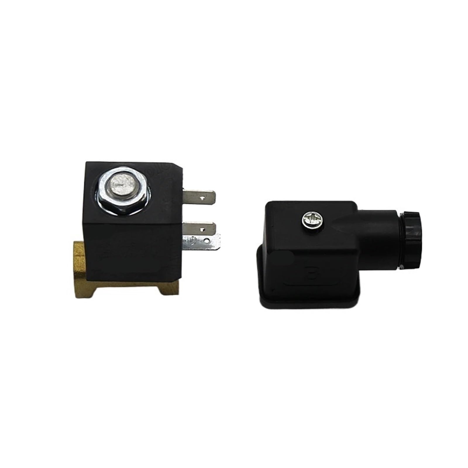 Électrovanne AC 220V G1/8 laiton normalement fermé pour eau chaude et gaz