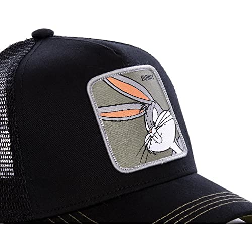 Gorra Trucker Unisex Ajustable Bunny Negro miniatura 3