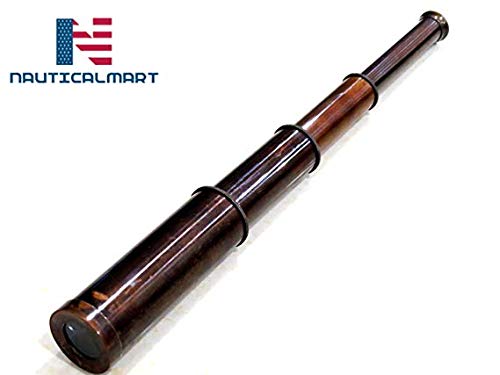 NauticalMart Nautical Handheld Brass Telescope Black Finish 14