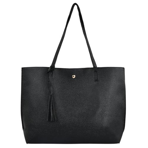 volumoon Bolsos de Mujer, Cuero PU Bolsa Tote,...