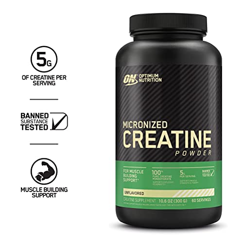 Optimum Nutrition Micronized Creatine Monohydrate Capsules, Keto Friendly, 2500mg, 300 Capsules (Packaging May Vary) - Image 3