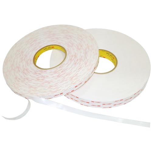 Image of 3M 4950 /WI0536 Scotch 4950 VHB Tape: 1 /2 inch x 36 yd., White