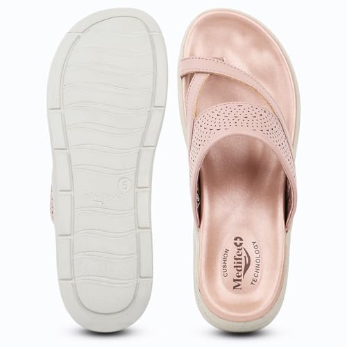 Image of Medifeet SoftStep X-Ring Toe Comfort Slides For Women's - CushionFlow Midsole Arch Support for All-Day Support