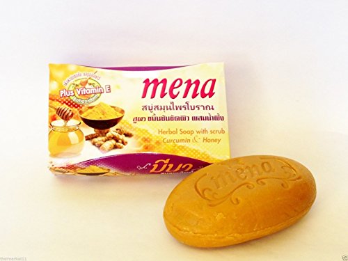 MENA Herbal Soap Curcumin Honey Anti-Aging Dark Spot Soap 100g/3.7oz