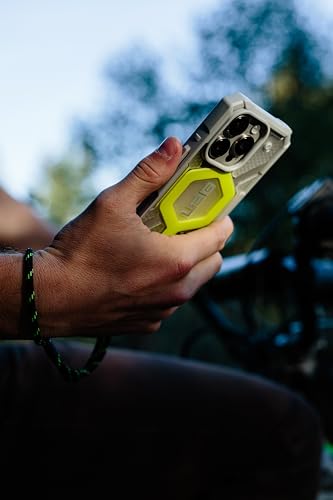 Image of Urban Armor Gear TPU UAG Pathfinder Clear Mag-Safe Compatible, Slim Fit Rugged Protective Case /Cover Designed For iPhone 16 Pro (6.3-Inch) (2024) (Military Drop Tested) -Active Neon