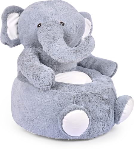 Image of 60cm Large Baby Soft Plush Cushion Baby Seat Or Rocking Chair| Kid Cartton Sofa | BBY Sofa | Couch for BBY Use for 1 Year to 2 Year Kid (Elepnt Large Sofa)