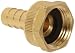 Dixon BCF74 Brass Hose Fitting, Machined Coupling with Swivel Nut, 1/2" GHT Female x 1/2" Hose ID Barbed