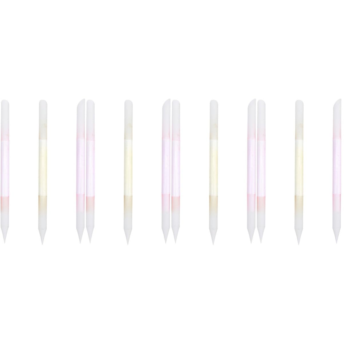 Healvian 4 Sets Glasnagel-maniküre-set Nagelkunstwerkzeuge Für Den Heimgebrauch Tragbares Nagelfeilen-set 3 Stück X 4