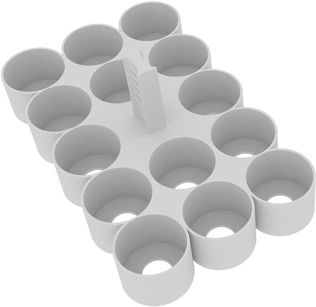 Feldherr paint trays jeton trays compatible with 4L really useful boxes - 56 Citadel paint jars (12ml) game material, Color:Black, Really Useful Boxes:Box 4 l included