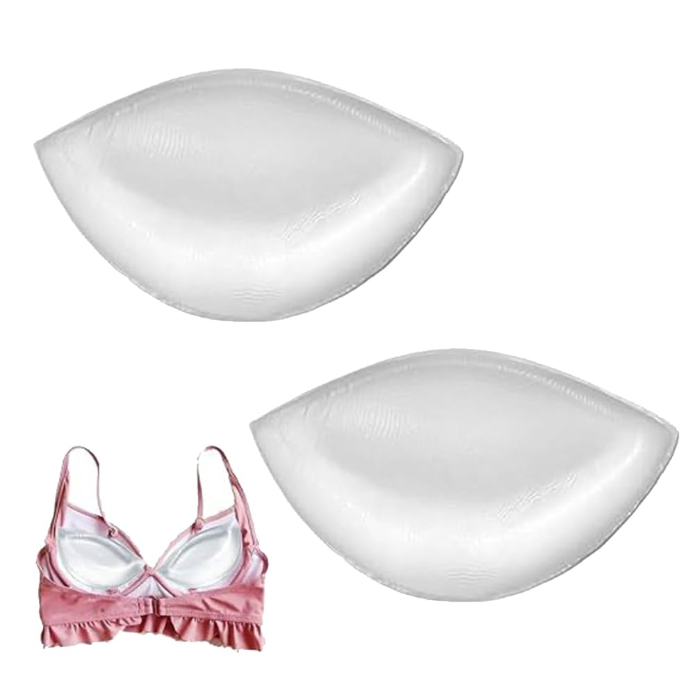 Leijibon Women's Transparent A Pair Silicone Breasts Insert Thicken Chicken Fillet Bra Inserts Breast Enhancers Pad Breast Forms For Lady Girls Bikini Swimsuit