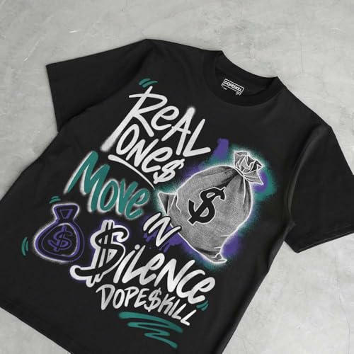 Image of DopeSkill Graphic Tee Streetwear Hip Hop Hypebeast Unisex T-Shirt Sneaker Colour Matching Shirts Inspired Motivation Quotes