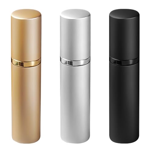 VEGCOO 3Pcs Atomizador Perfume Recargable, Mini Botella de Perfume Portátil, Pulverizadoras Colonia Recargable, Frasco Perfumador Vacías para Viaje Salir