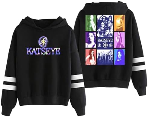 Katseye Beautiful Chaos Album Hoodie Pocketless Long Sleeve Women Men