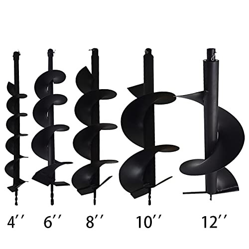Waltyotur 1-1484445-754059 Auger Drill Bit Earth Auger Bit 8 X 31 Inch Garden Auger Spiral Drill Bit Post Or Umbrella Hole Digger Inside Diameter 3/4 Inch Shaft thumb #5