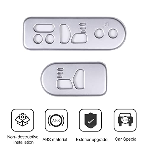 Marco de panel de interruptor de memoria Hummer H2 acabado elegante protector interior, 2 piezas 3