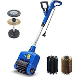 SICENXTOOLS Grout Cleaning Machine, Decking Cleaner, Heavy Duty with Wire Surface Brush, Safety Cleans Grout, Moss, Weed Between Floor Tiles, Patio, Board, Bricks, Pool, Pavements