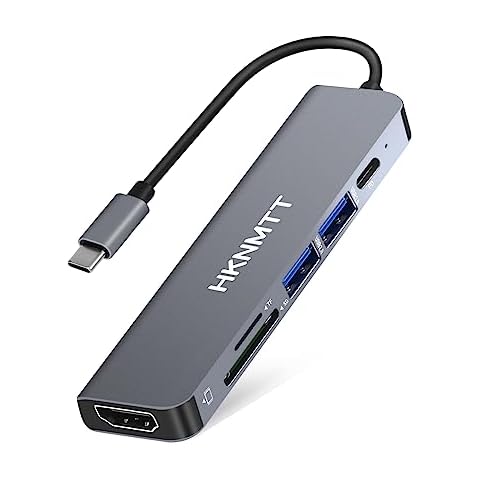HKNMTT USB C Hub,USB C Docking Station,USB C Dock,USB C Dongle,USB C Hub Multiport Adapter HDMI Type C Hub and for MacBook Pro, MacBook Air, Laptop Cover