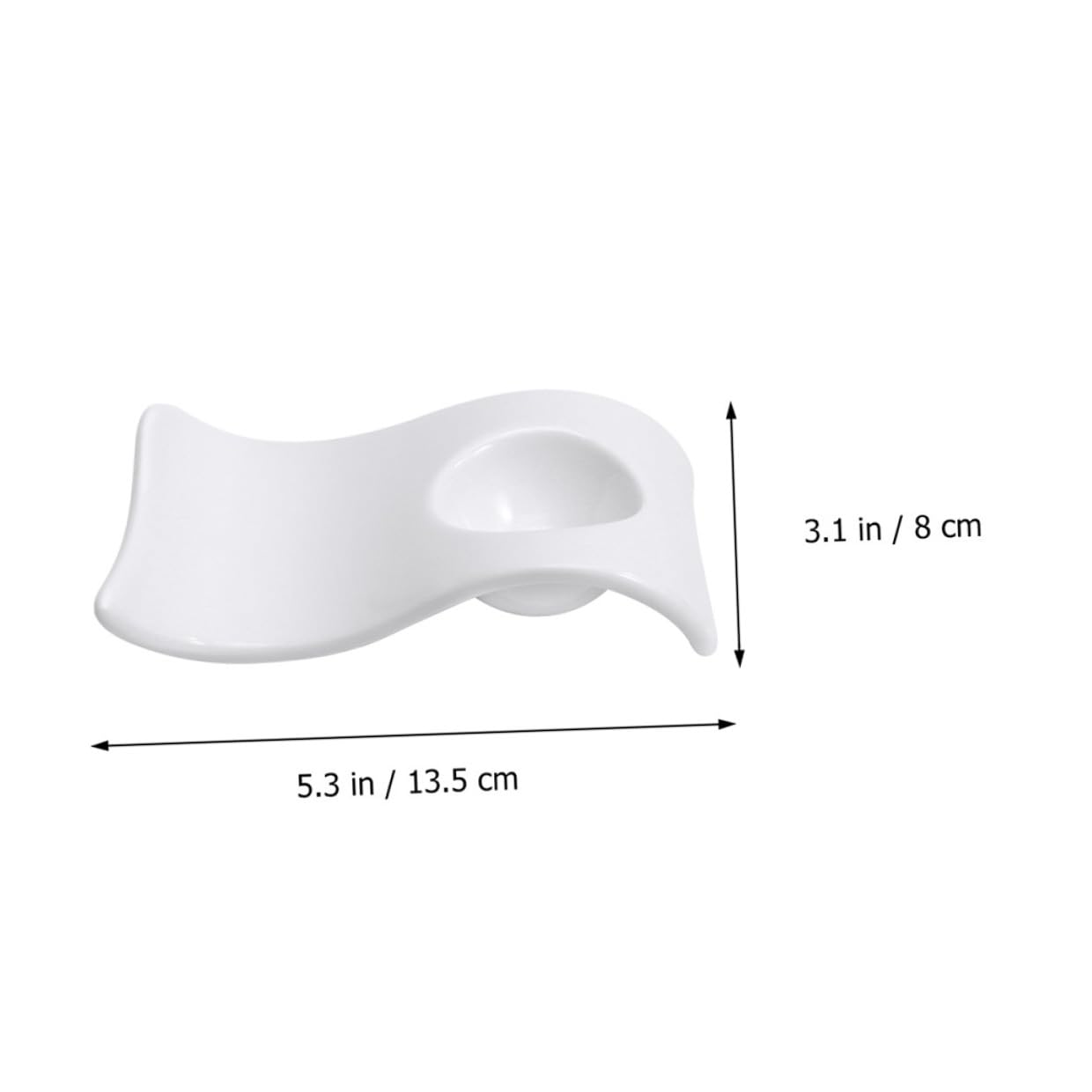 Lurrose Porte-œufs Faciles à Nettoyer en Céramique Blanche 6 Pièces Design Moderne et Élégant Supports Pratiques pour Petit-déjeuner pour Votre Table