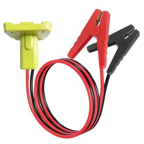 Gruviton Jumper Cables Adapter Compatible with Ryo.bi 18V Batteries Silicone Wire 8AWG 2FT Portable Battery Jump Starter Starting Using Tool for Car SUV Truck Temperature Resistance 392(200)