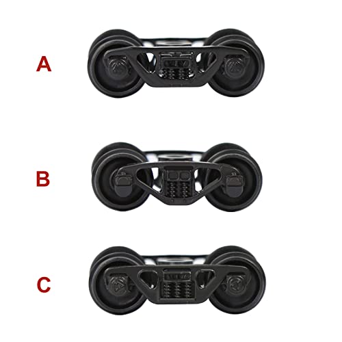 Roues de modélisme ferroviaire HO 1/87 plastique train bogie wagon miniature de rechange