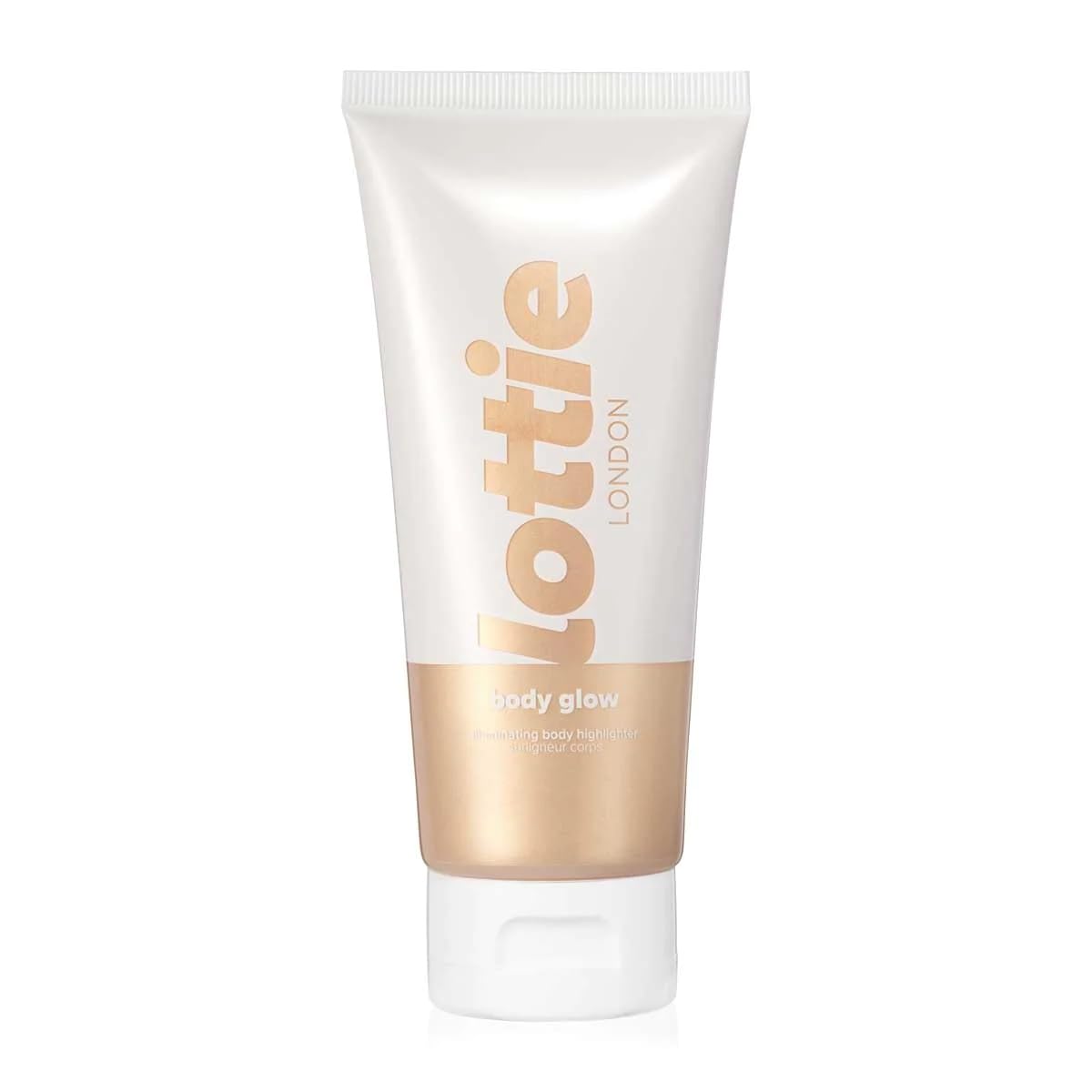 lottie LONDONBody Glow - Champagne Light/Medium Skin Tone - Multi-Use Body Highlighter - 100 ml