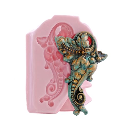Victorian Baroque Scroll Work Silicone Mold Food Safe Fondant, Gum Paste, Resin, Polymer Clay, Craft, Jewelry Food Mold.