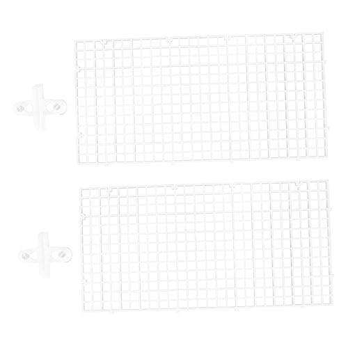 YARNOW 1 セット 水槽 板 水族館のボトムグリッド 水族館グリッド 水槽仕切りトレイ 水槽フィルタープレート 水槽濾過板 grid プラスチック製の仕切り板 水槽の付属品 pp 白い