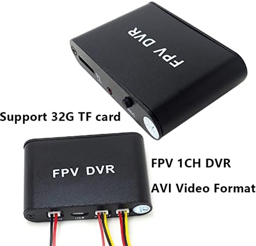FPV DVR Video Capture 720P Video DVR Module 1CH Mini DVR Video Recorder Support MP3 and AVI HD Car Video Recorder Works with CCTV Analog Camera 1 CH FPV DVR Micro SD Card Video Photo Recorder Adapter