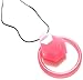 Dr. Bloom's Chewable Jewels Bracelet and Necklace with Hexagon Slide, Hot Pink