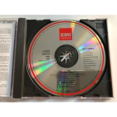 Maria Callas sings Puccini & Bellini Arias EMI