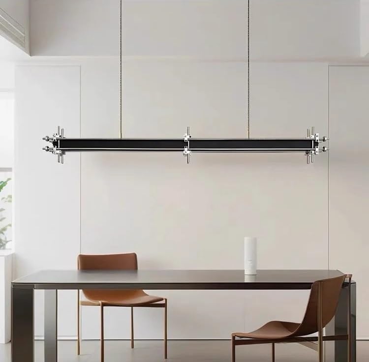 Lampe suspendue bureau et café design industriel de 80cm pour table de salle à manger