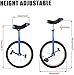 ZIJINGM Balance Bike Wheel Unicycle, Height Adjustable, with Unicycle Stand, Suitable for City Commuting, Performing Stunts