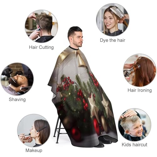 Capa de Corte con Árbol y Campanas de Navidad para Adultos miniatura 3