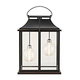 AYTPU Modern Farmhouse Lanterns, Black Plastic...