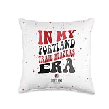 NBA In My Portland Trail Blazers Era Vintage Wave Throw Pillow