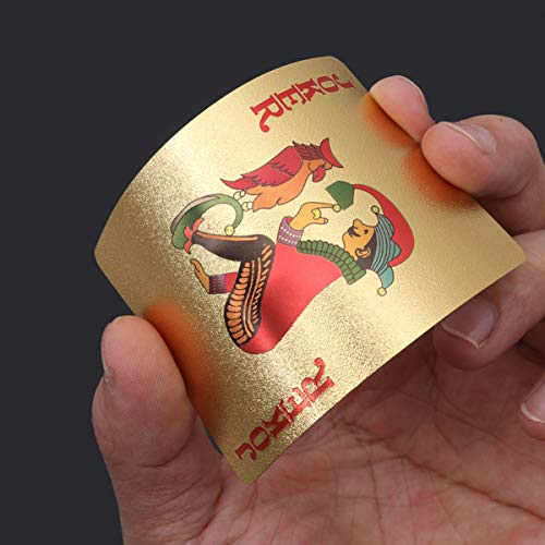 Tomaibaby Kartenspielen Vergoldete Spielkarten Plattierter Schürhaken Poker-Spielkarten Goldene Liebhaber Rosen – Bild 5