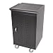 Line Leader Compact Mobile Charging and Storage Cart, Mobile Lab Holds 30 Tablets, Laptops or Chromebooks - Includes Two 15-Outlet Power Strips - Locking Cabinet - Perfect for Schools and Classrooms