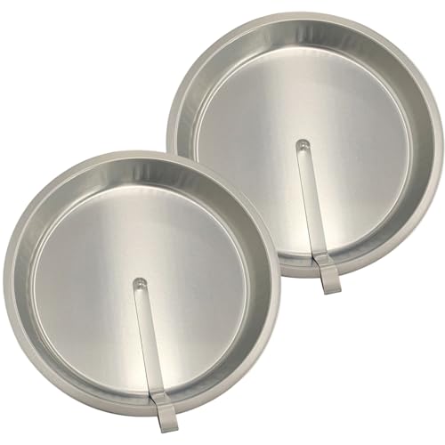 Molde para pasteles redondo de 10 pulgadas, 2 uds., molde para pasteles de hojalata de fácil liberación con hoja giratoria incorporada para hornear