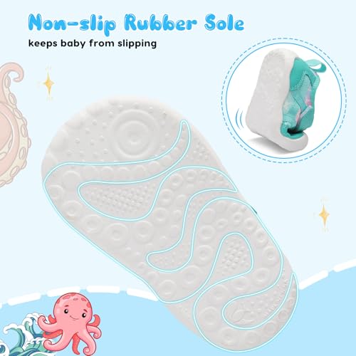 Image of Scurtain Baby Shoes Boy Girl First Walking Shoe Infant Crib Breathable Sneakers Lightweight Barefoot Shoes for Babies