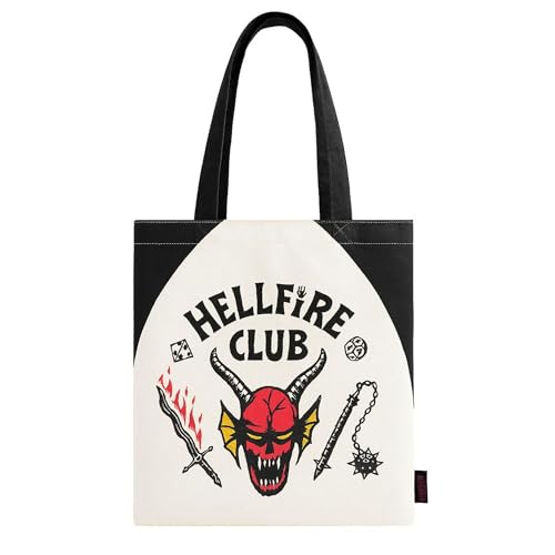 Bolsa Reutilizable Stranger Things con Estampado Oficial | Shopper Grande para Supermercado, Escuela o Viajes