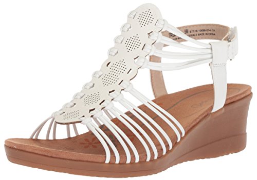 BareTraps Women s Trudy Sandal, WHITE, 10 Medium US
