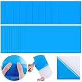 Hay: parches de reparación de PVC autoadhesivos de 20 piezas en total, en color azul y 2 formas diferentes, forma cuadrada y rectangular, cada forma contiene 10 piezas, de tamaño pequeño y fácil de almacenar, puede reparar fácilmente sus productos inflables en la vida