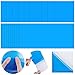 20 Pièces Patchs de Réparation Auto-Adhésifs PVC, Patch de Doublure de Piscine en Vinyle Caoutchoucs de Vinyle de Réparation de Bateau pour Bateau, Bleus, Styles Carrés et Rectangles