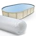Sun2Solar Clear 18-Foot-by-33-Foot Oval Solar Cover | 12 Mil | Heating Blanket for In-Ground and Above-Ground Swimming Pools
