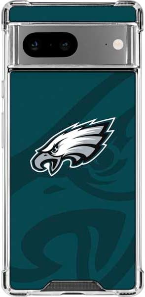 Skinit Clear Phone Case Compatible with Google Pixel 8 - Officially Licensed NFL Philadelphia Eagles Super Bowl LIX Champions Design