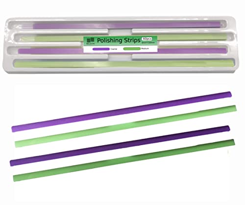 Beleon Dental Strips Abrasive For Polishing - Coarse Medium Kit 60Pcs 3Mm X 150Mm - Finishing Teeth File - Grinding Sanding Strips, Tooth Polisher #TOP16